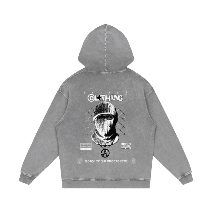 Sneaky "Born to Be Successful" Acid Vintage Hoodie